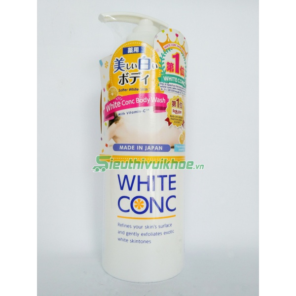 Sữa tắm White Conc Body Shampoo trắng da 600ml