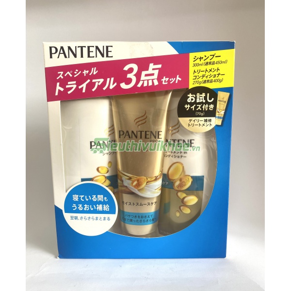 Dầu gội xả Pantene PRO-V (dầu gội 300ml+ dầu xả 270g + ủ tóc 70g) (3 loại) (Tóc thường dầu)