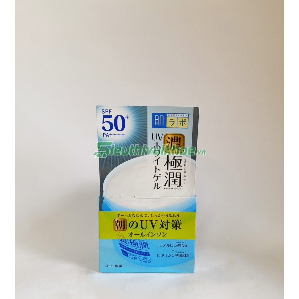 Gel dưỡng ẩm Hadalabo Koi-Gokujyun trắng da chống nắng 5 in 1 SPF50+PA+++ 90g