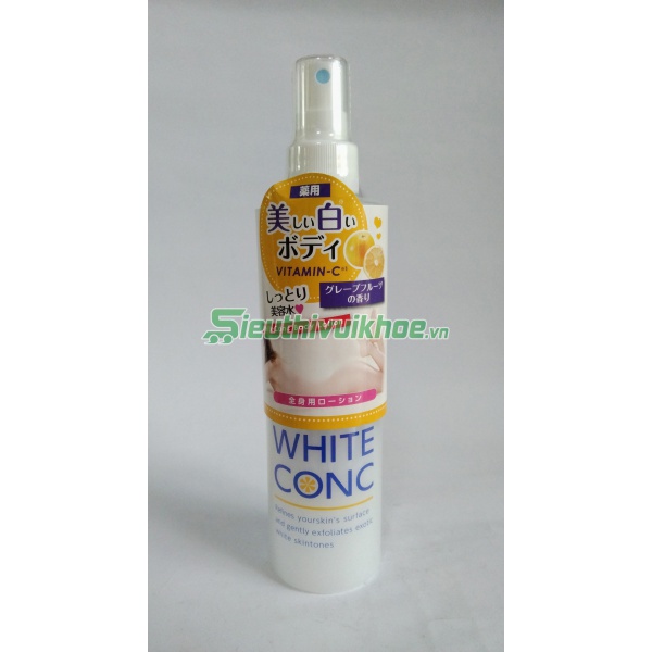 Xịt dưỡng thể White Conc trắng da 245ml