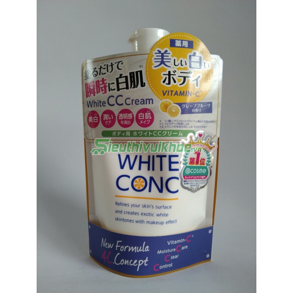 Kem dưỡng thể White Conc dưỡng trắng toàn thân 200g