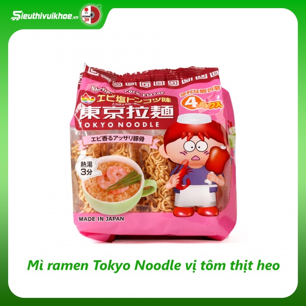Mì ramen Tokyo Noodle vị tôm thịt heo