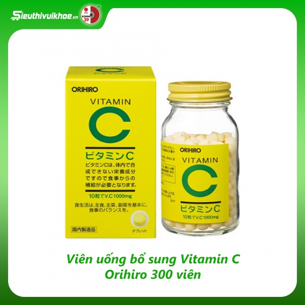  Viên uống bổ sung Vitamin C Orihiro 300 viên