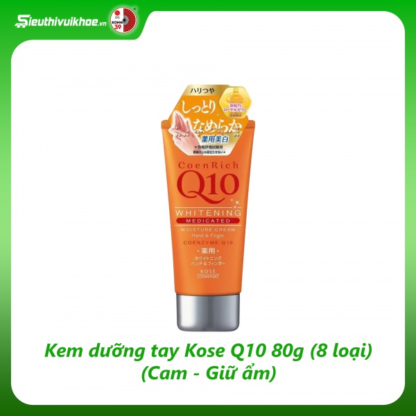 Kem dưỡng tay Kose Q10 80g (8 loại) (Cam (Giữ ẩm))