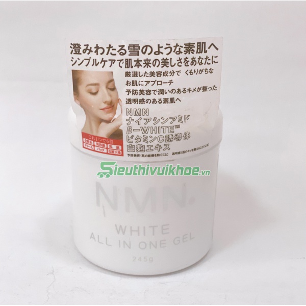 Gel dưỡng ẩm NMN White All-in-One dạng gel dưỡng ẩm, làm sáng da 245g