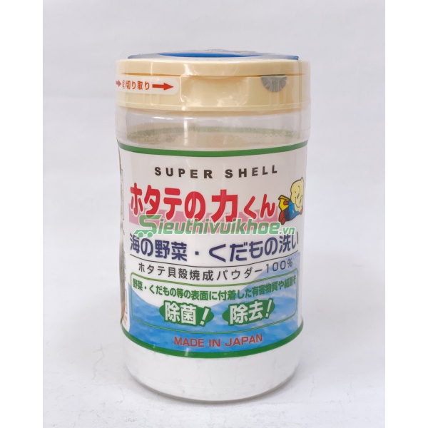 Bột rửa rau củ Super Shell chiết xuất từ vỏ sò 90g
