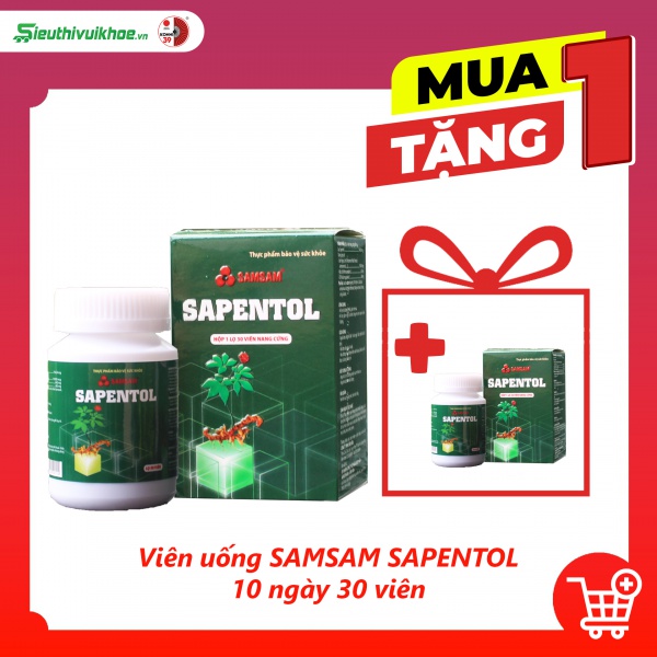 Viên uống SAMSAM SAPENTOL 10 ngày 30 viên (Hàng Việt Nam)